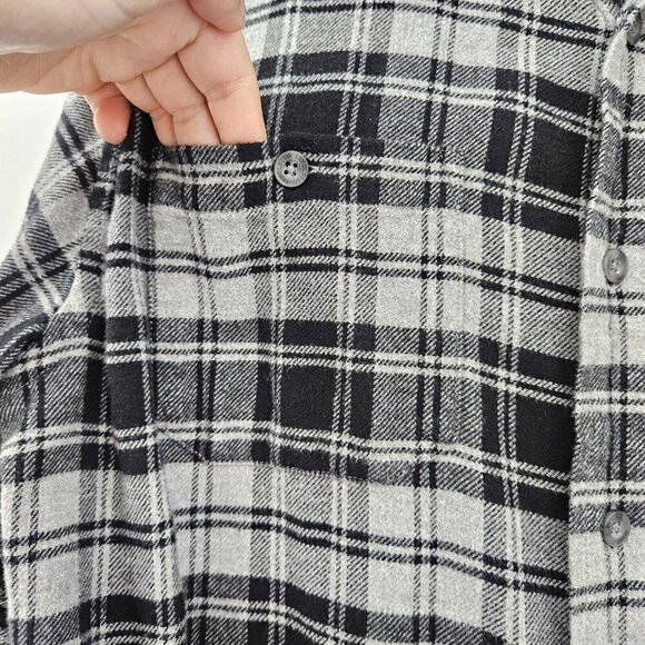Pendleton Hawthorne Plaid Button Up Flannel Shirt Gray Men's M Outdoors Academia - Picture 4 of 13
